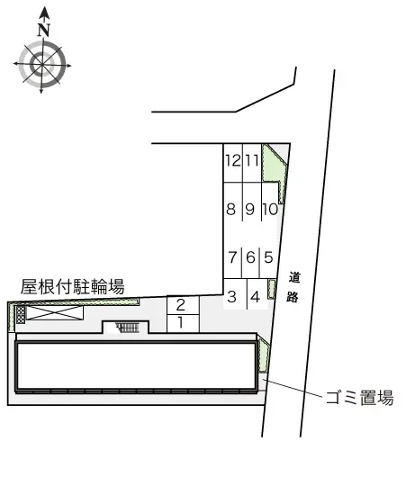 ★手数料０円★羽曳野市翠鳥園　月極駐車場（LP）